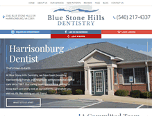 Tablet Screenshot of bluestonehillsdentistry.com